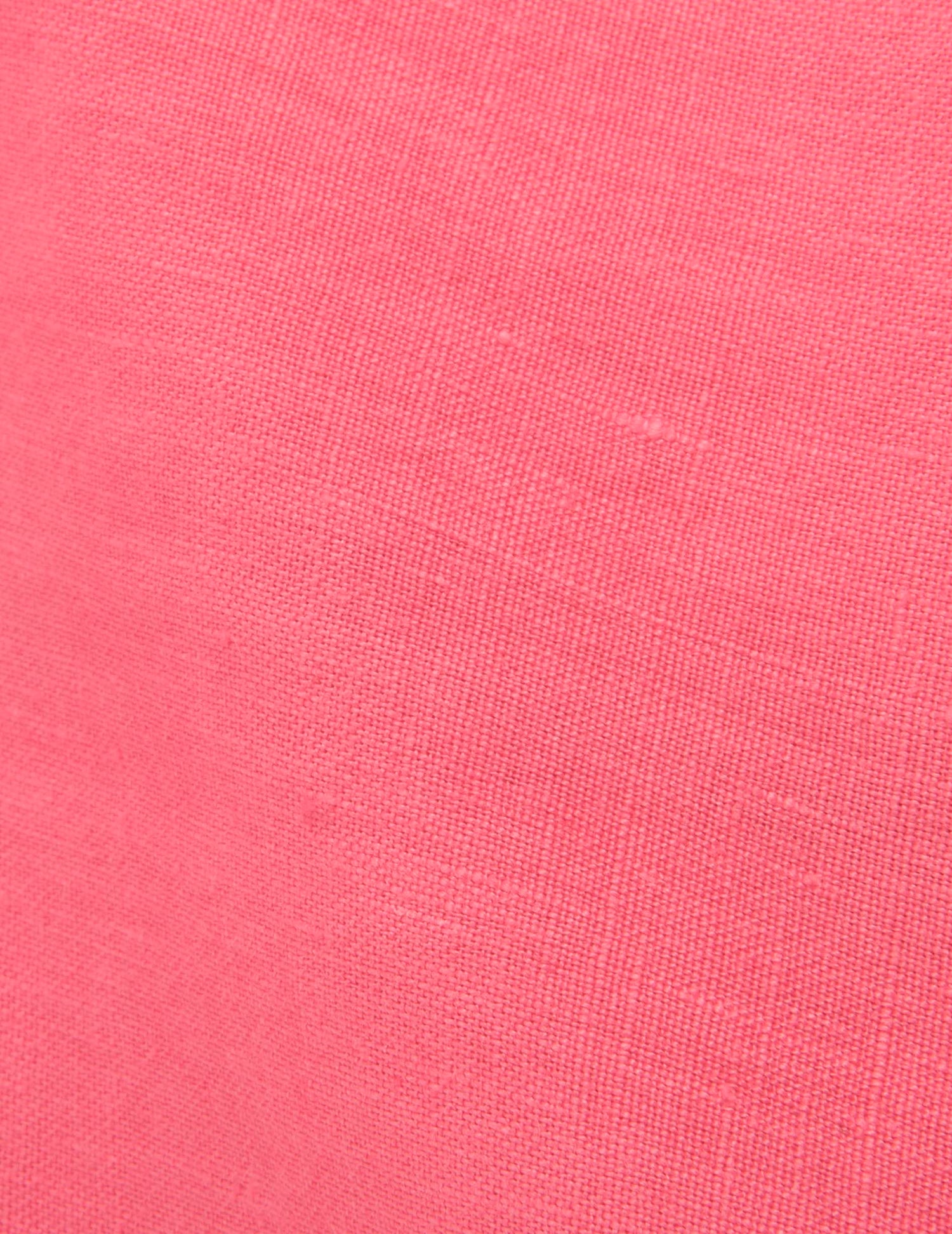 Carl pink linen shirt - Linen - Open straight Collar#5