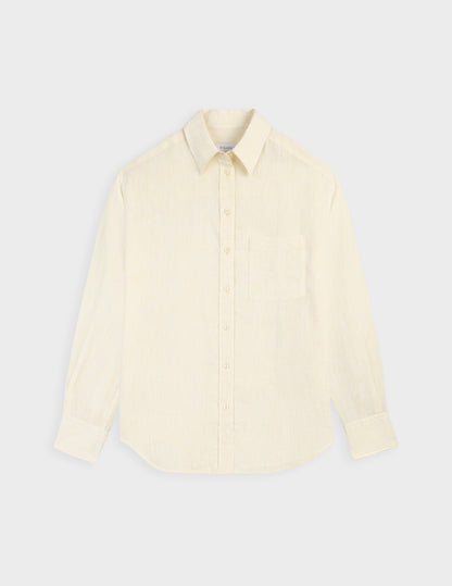 Charlotte shirt in yellow linen