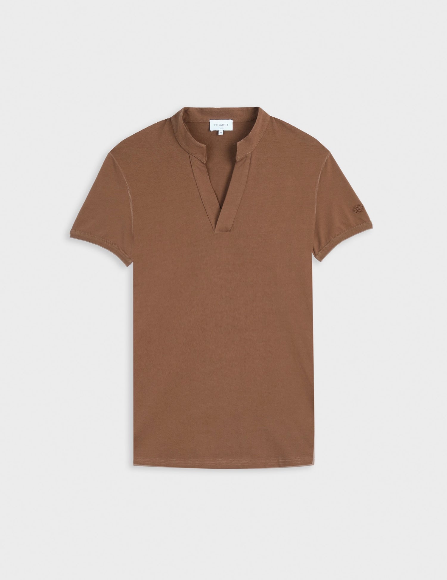 Charly dark brown cotton T-shirt