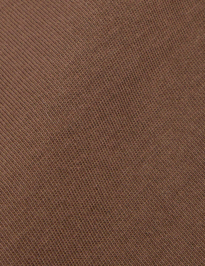 Charly dark brown cotton T-shirt