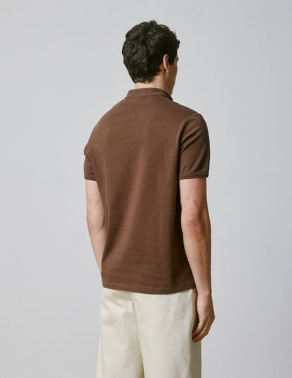 Charly dark brown cotton T-shirt