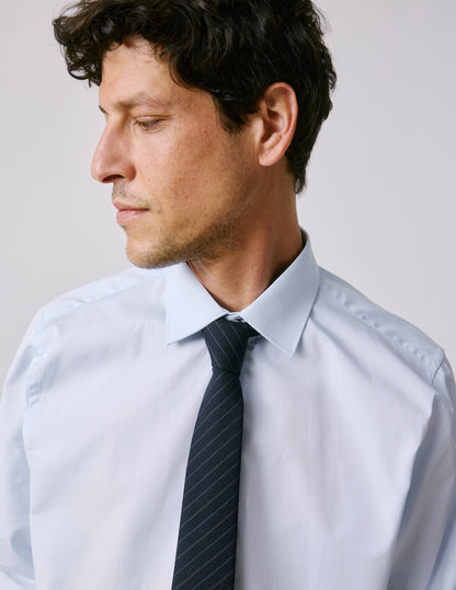 Navy virgin wool tie