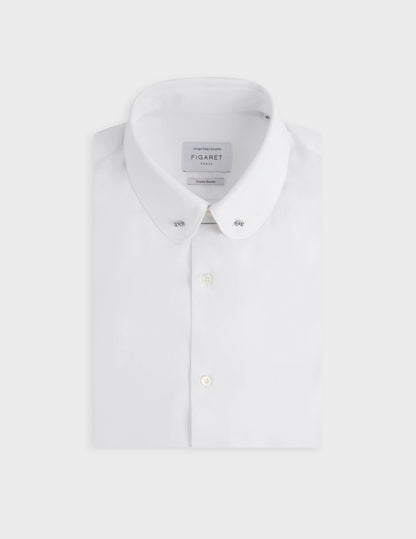 Semi-fitted white shirt