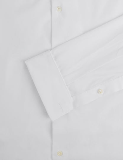 Semi-fitted white shirt