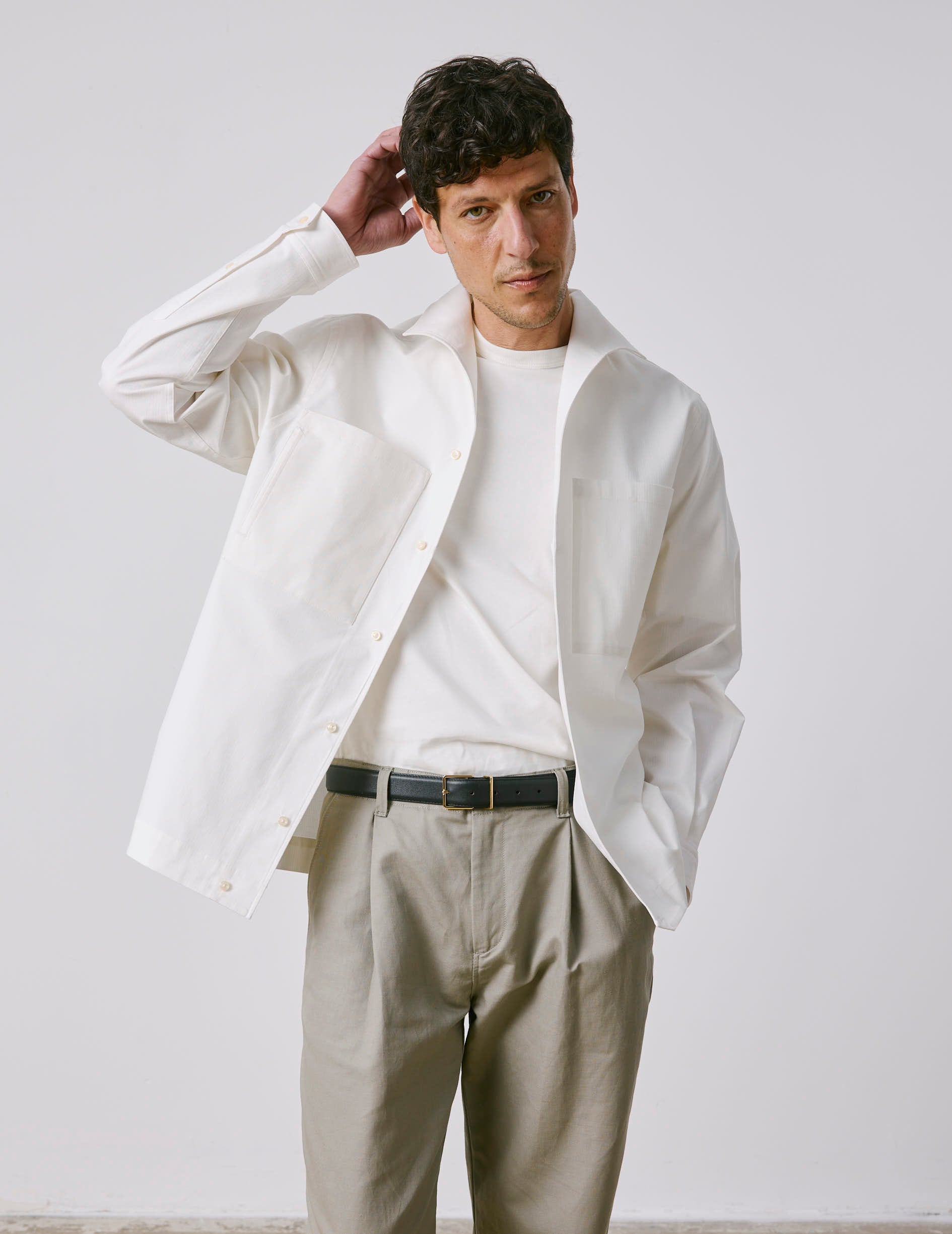 White Delta shirt - Ripstop - Delta Collar