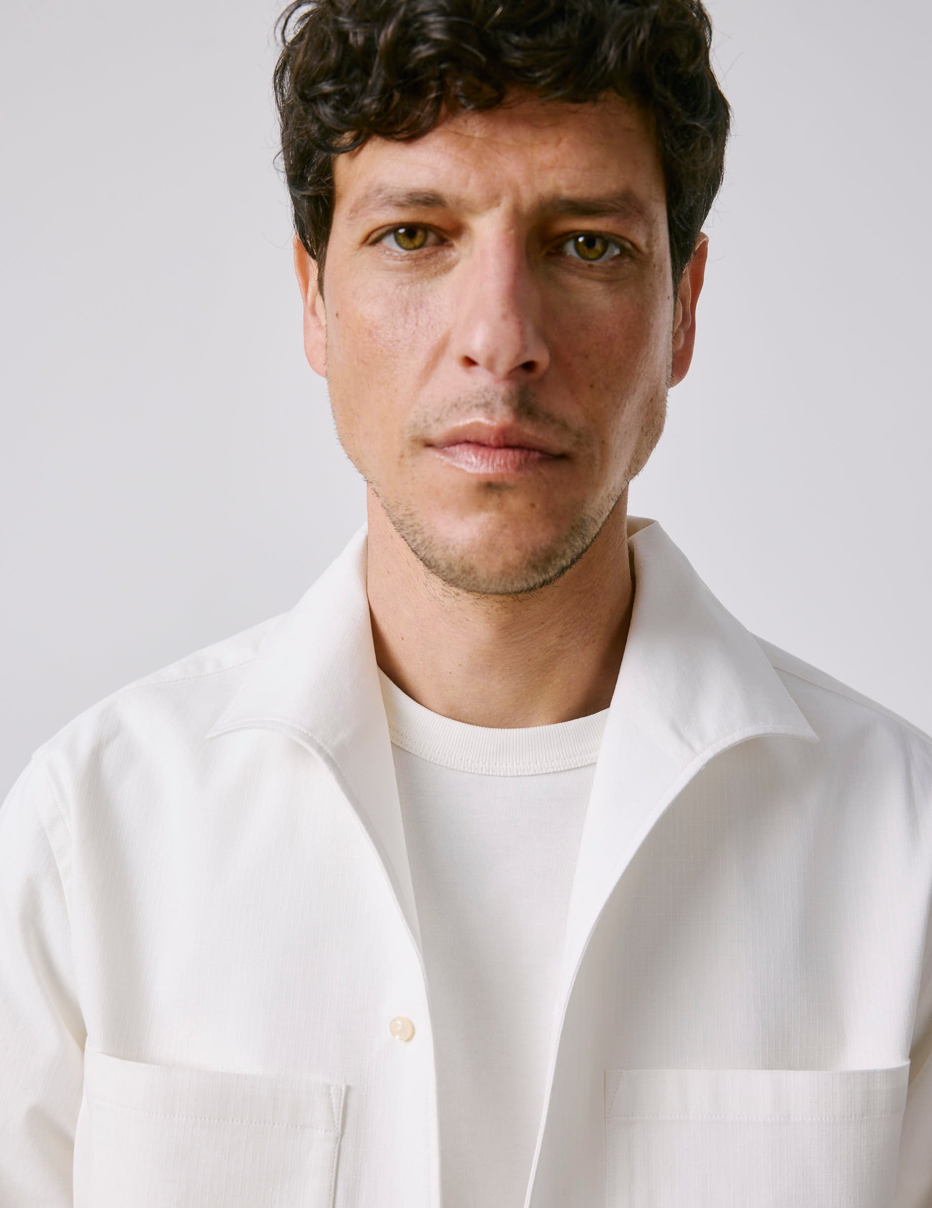 White Delta shirt - Ripstop - Delta Collar