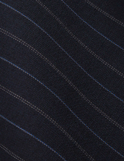 Driss navy virgin wool suit pants