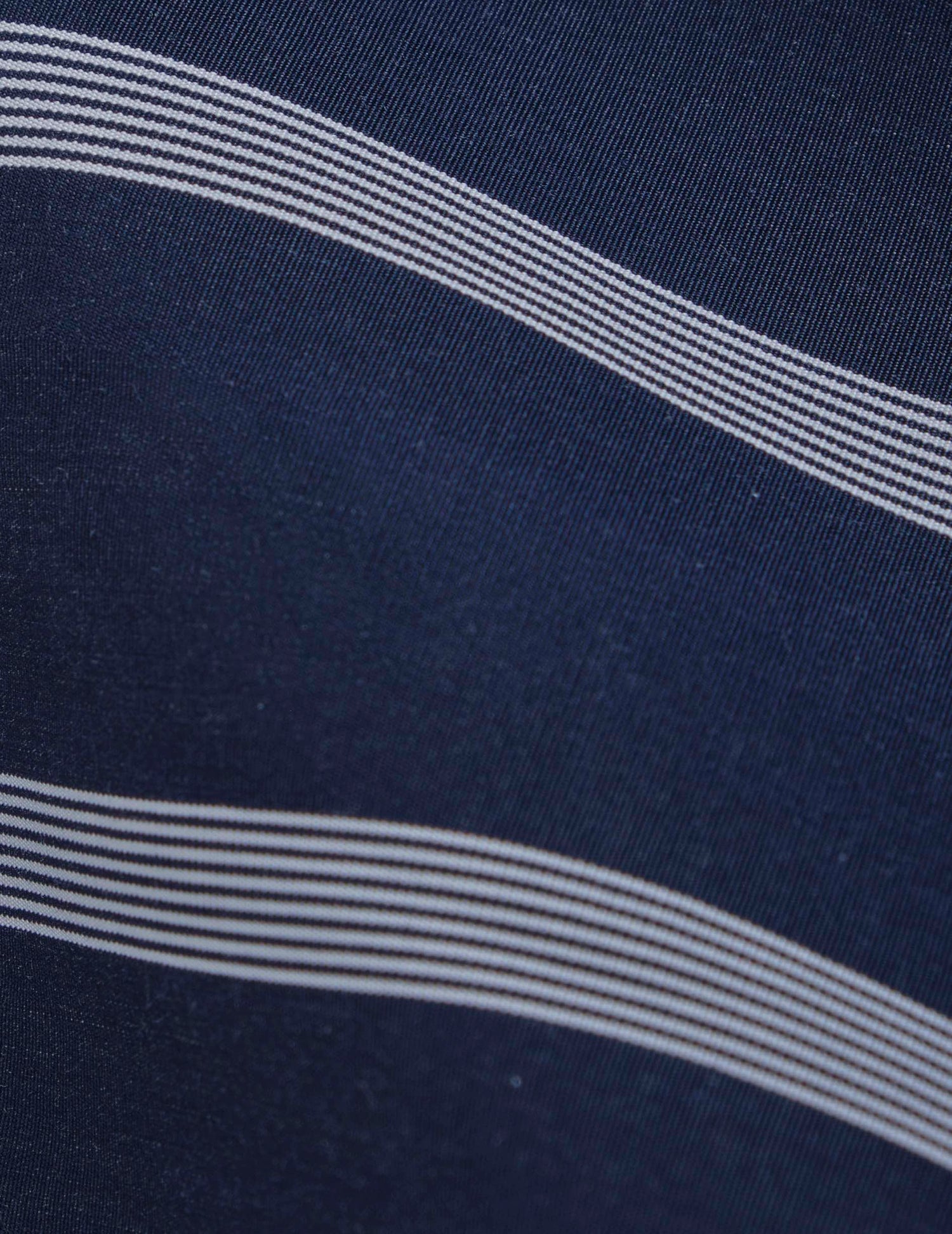 Eugénie oversized navy blue striped shirt - Poplin - Shirt Collar#8