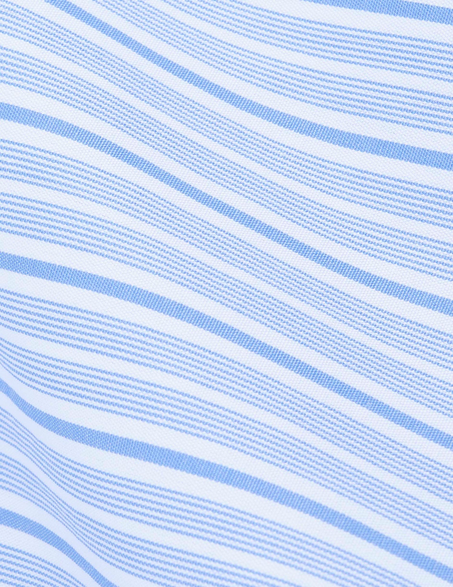 Fitted striped blue shirt - Poplin - Figaret Collar#2