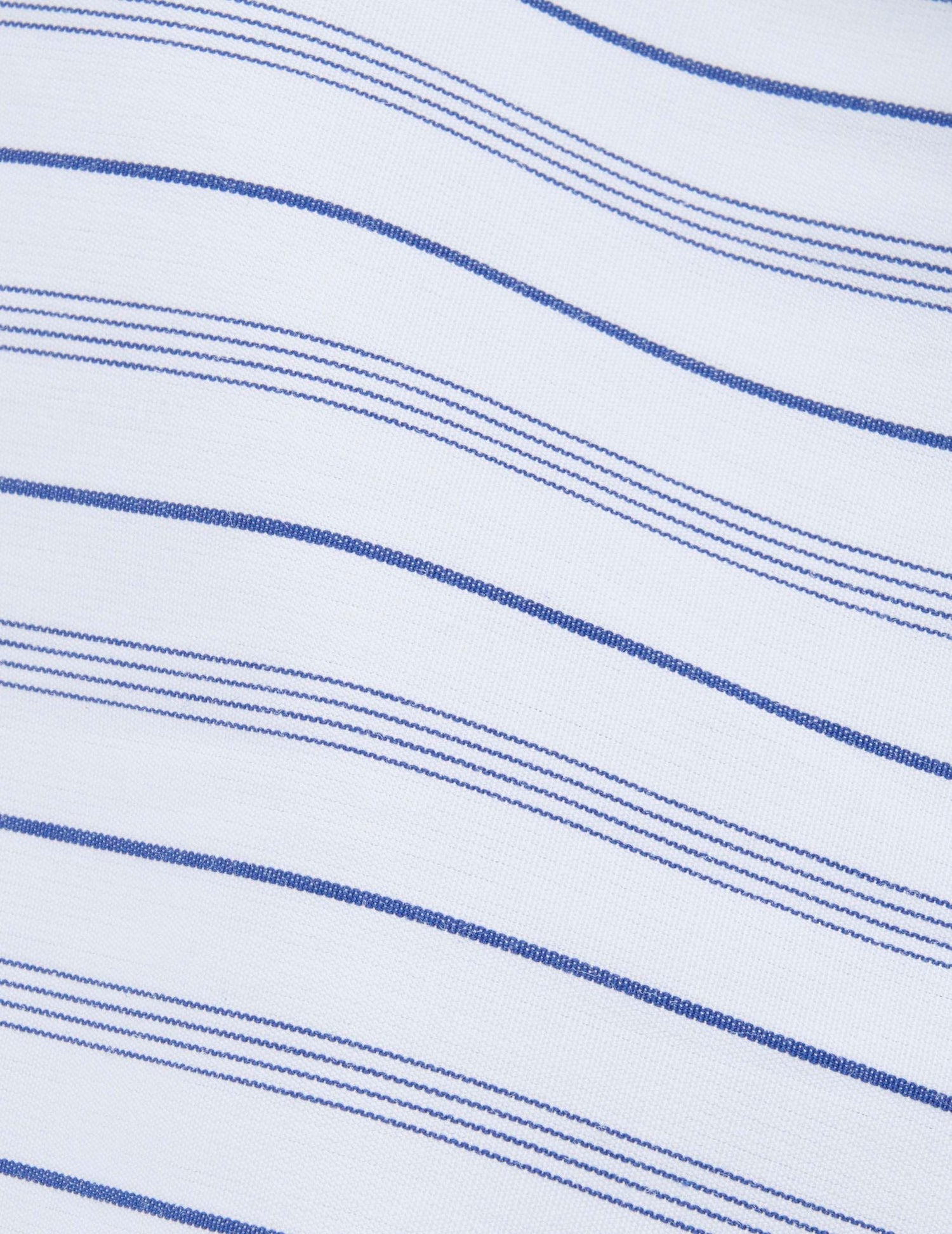 Semi-fitted striped navy shirt  - Poplin - Figaret Collar#2