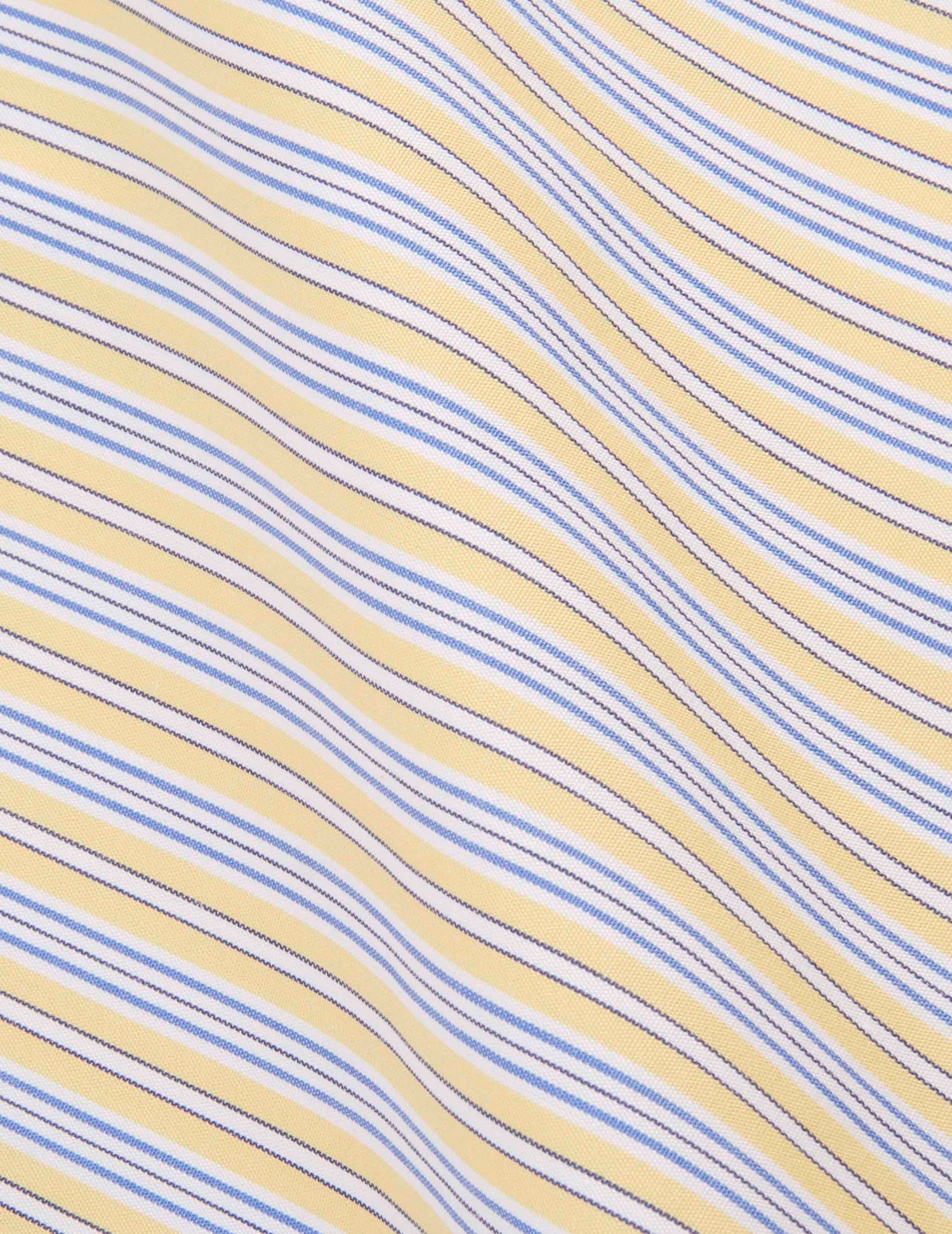 Semi-fitted striped yellow shirt - Poplin - Figaret Collar#3