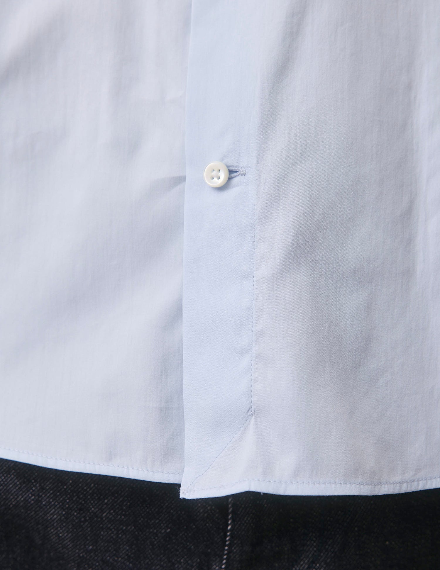 Semi-fitted light blue shirt - Poplin - Figaret Collar#7