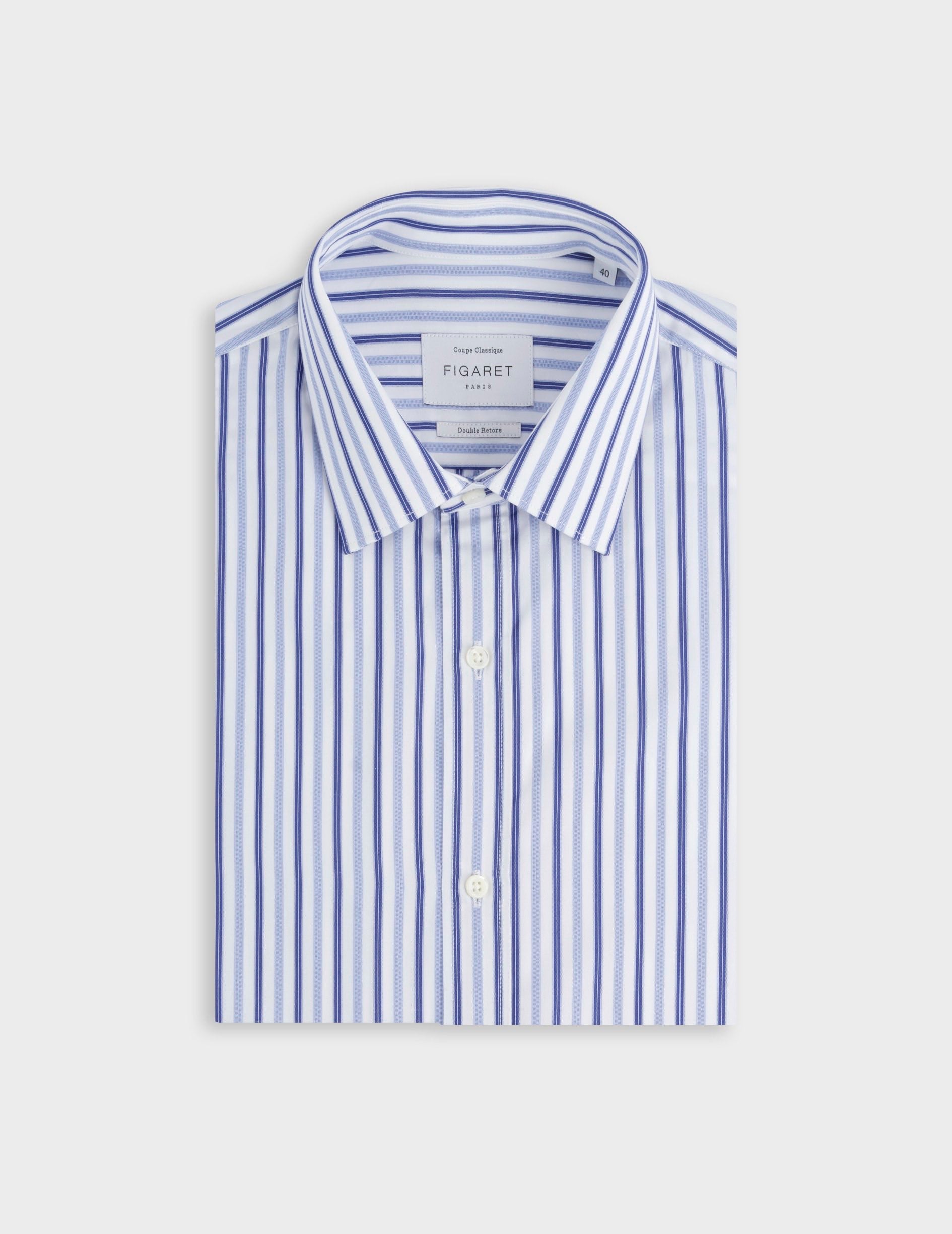 Classic blue striped shirt