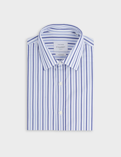 Classic blue striped shirt