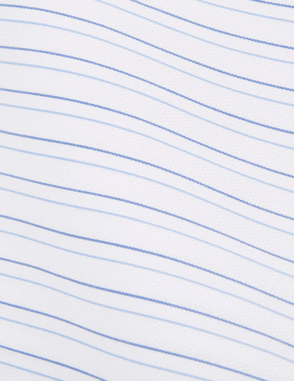 Chemise classique rayée bleue