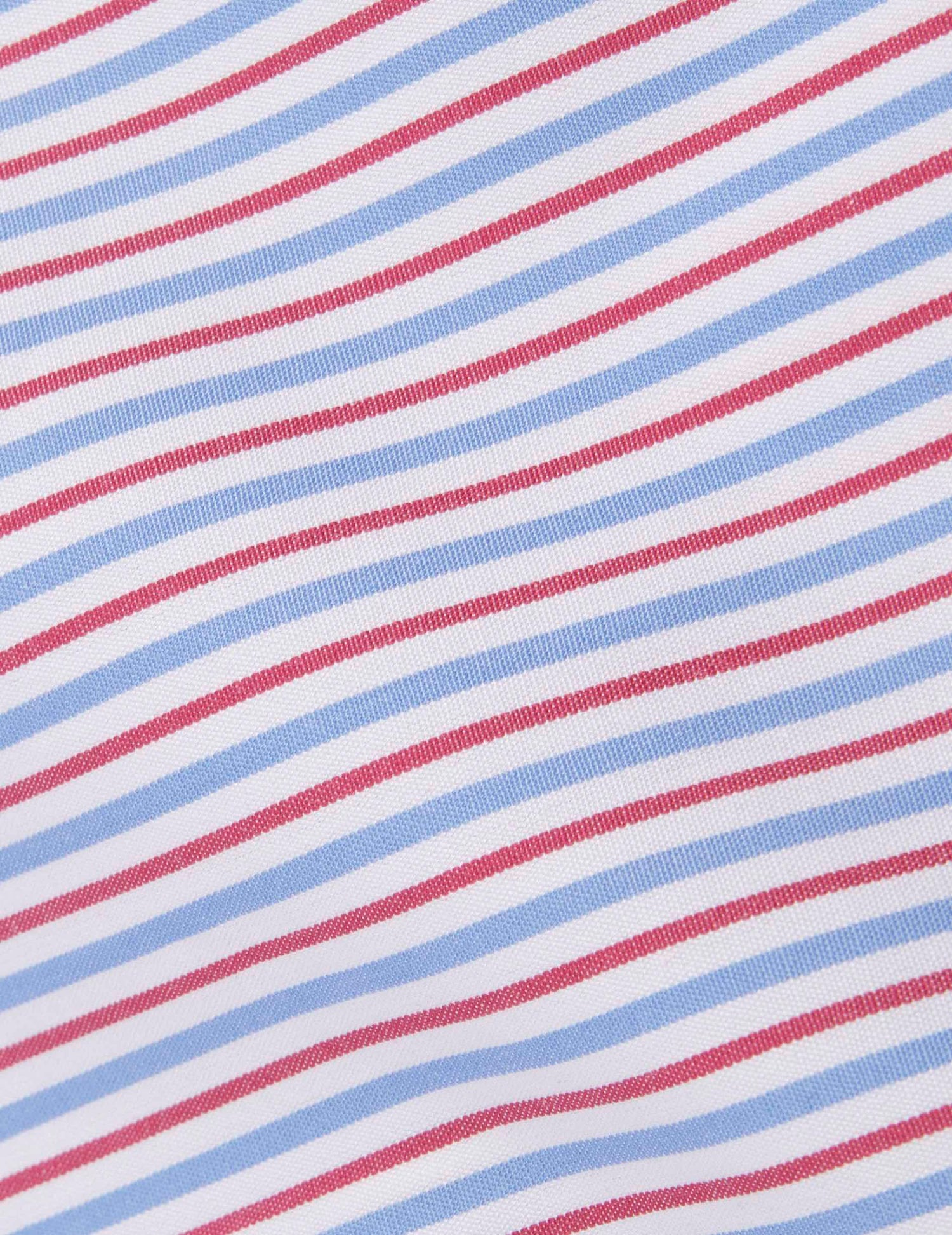 Classic striped red Travel shirt - Poplin - Figaret Collar - Easy-iron#2