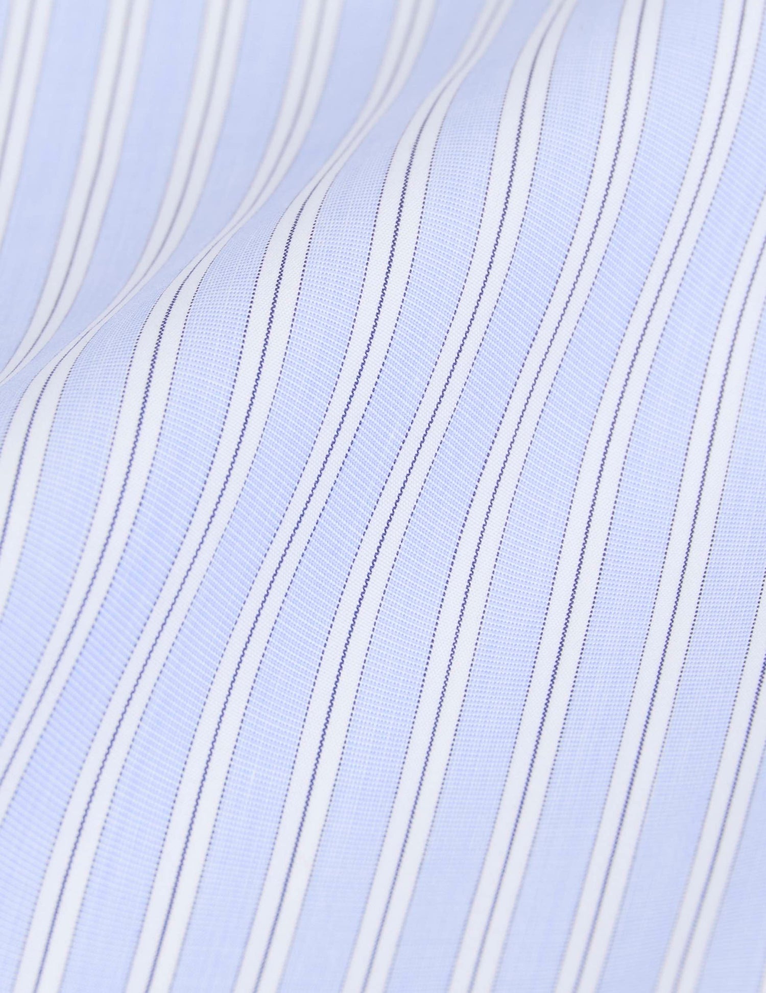 Figaret collar travel shirt in striped poplin - Wire to wire - Figaret Collar - Easy-iron#2