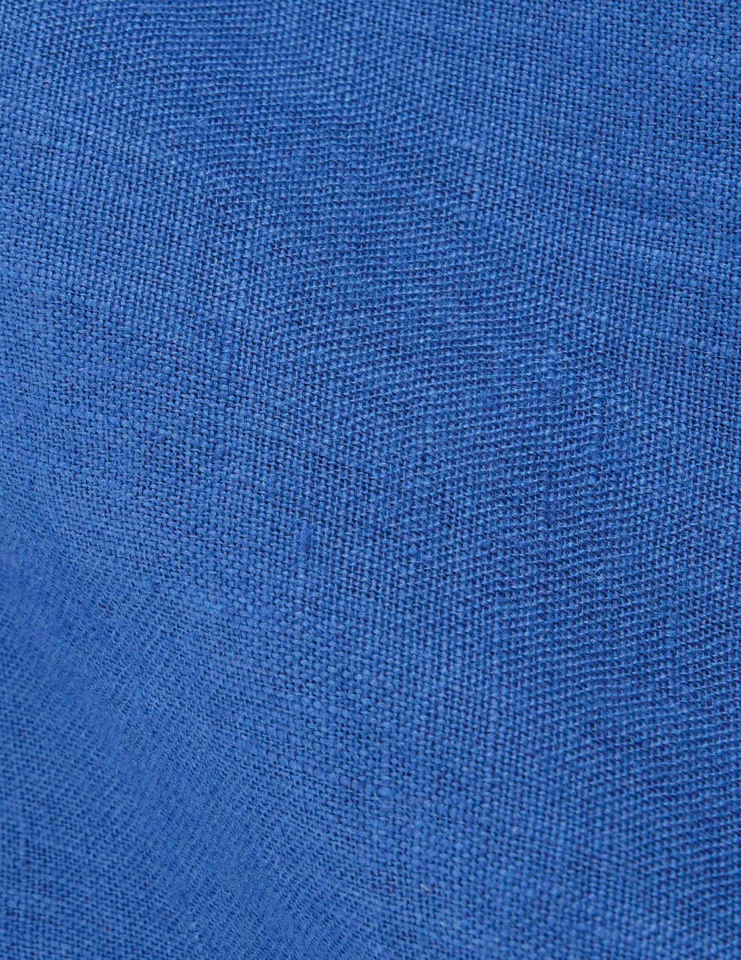 Blue linen Florian shirt - Lin - Français Collar#5