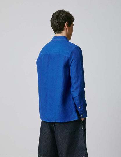 Blue linen Florian shirt