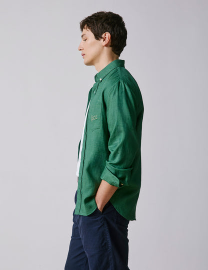Green linen Gabriel shirt