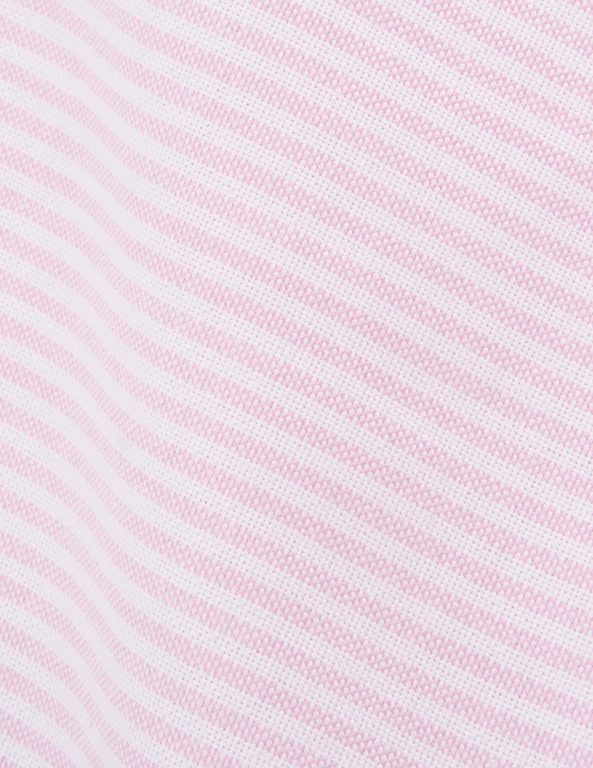 Gaspard Striped pink shirt - Oxford - American Collar