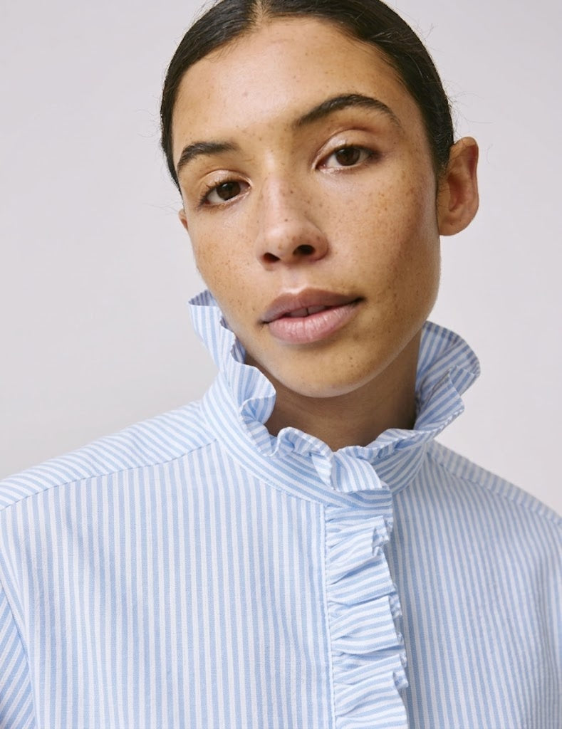 Women's Blue Shirts - Elegance and Timelessness Figaret Women's Blue Shirts - Elegance and Timelessness Figaret