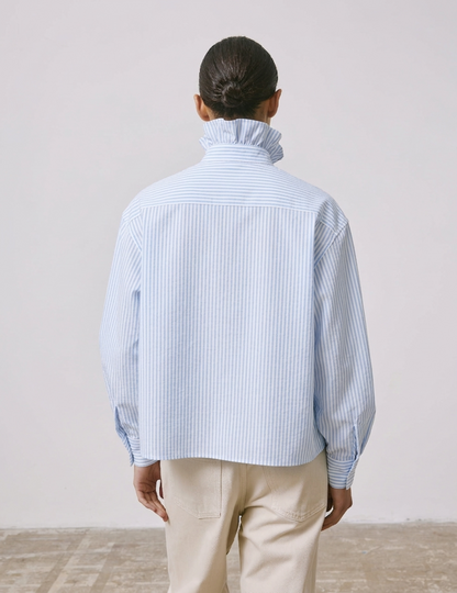 Greta striped light blue shirt