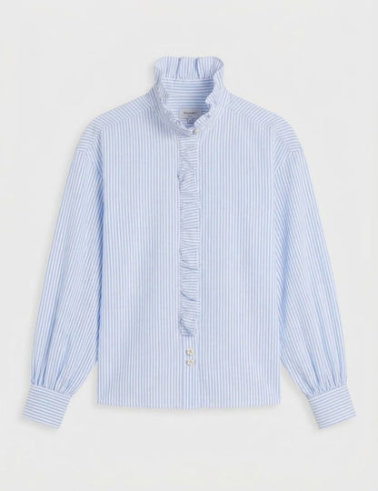 Greta striped light blue shirt