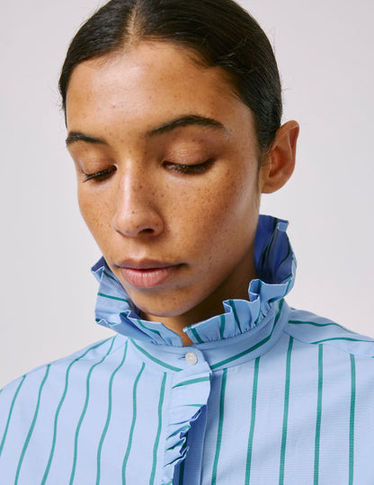 Striped blue Greta shirt