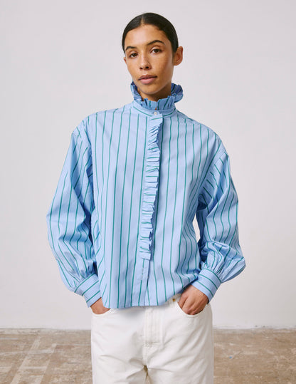 Striped blue Greta shirt