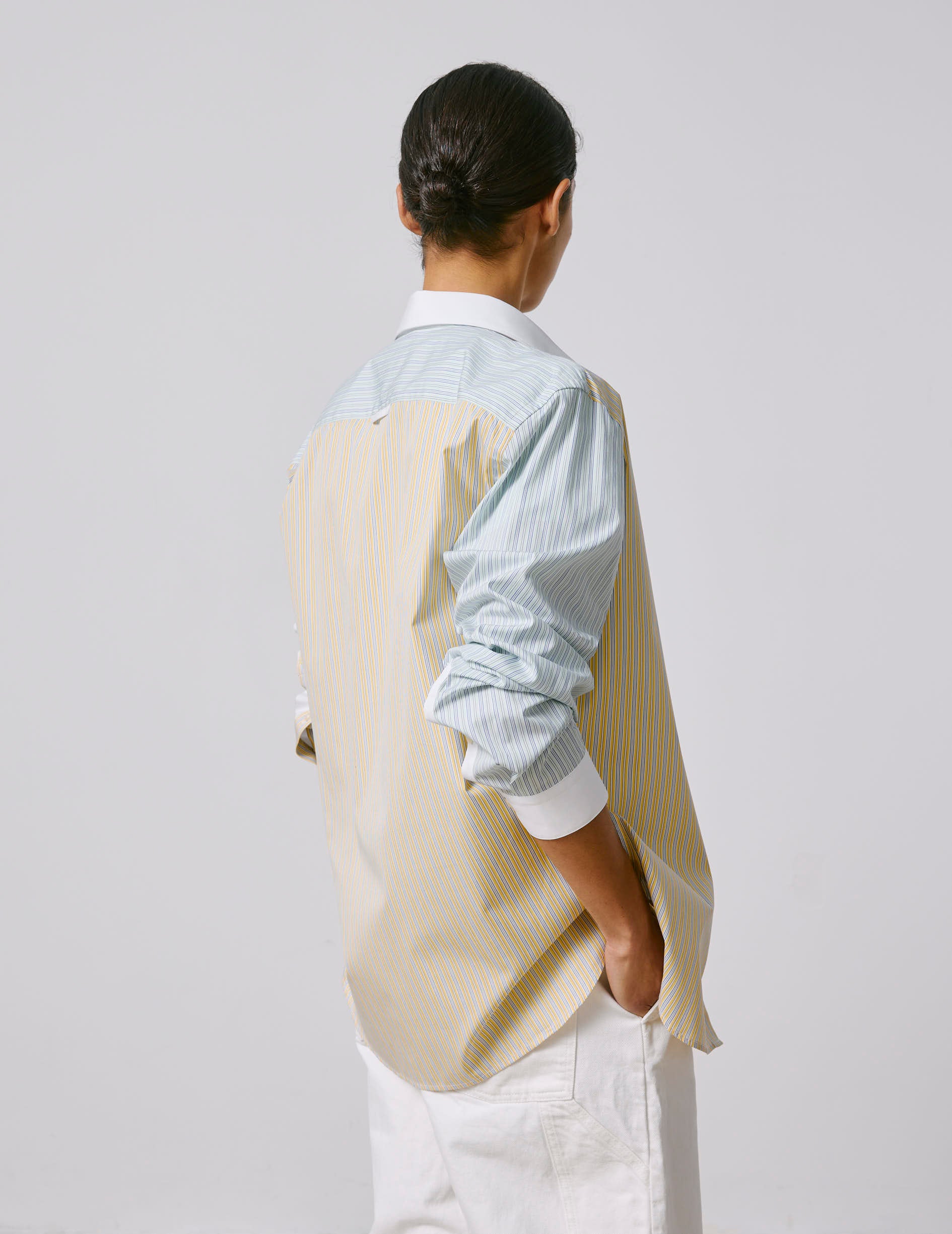 Harry Striped green Fun shirt - Poplin - American Collar