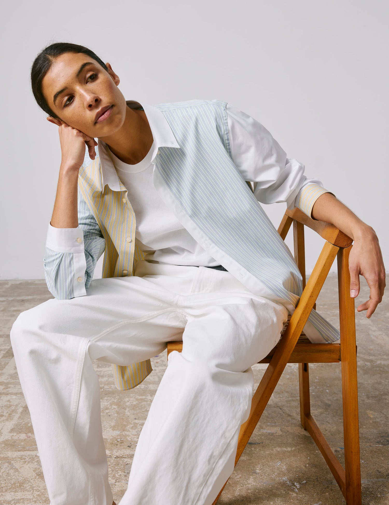 Harry Striped green Fun shirt - Poplin - American Collar#6