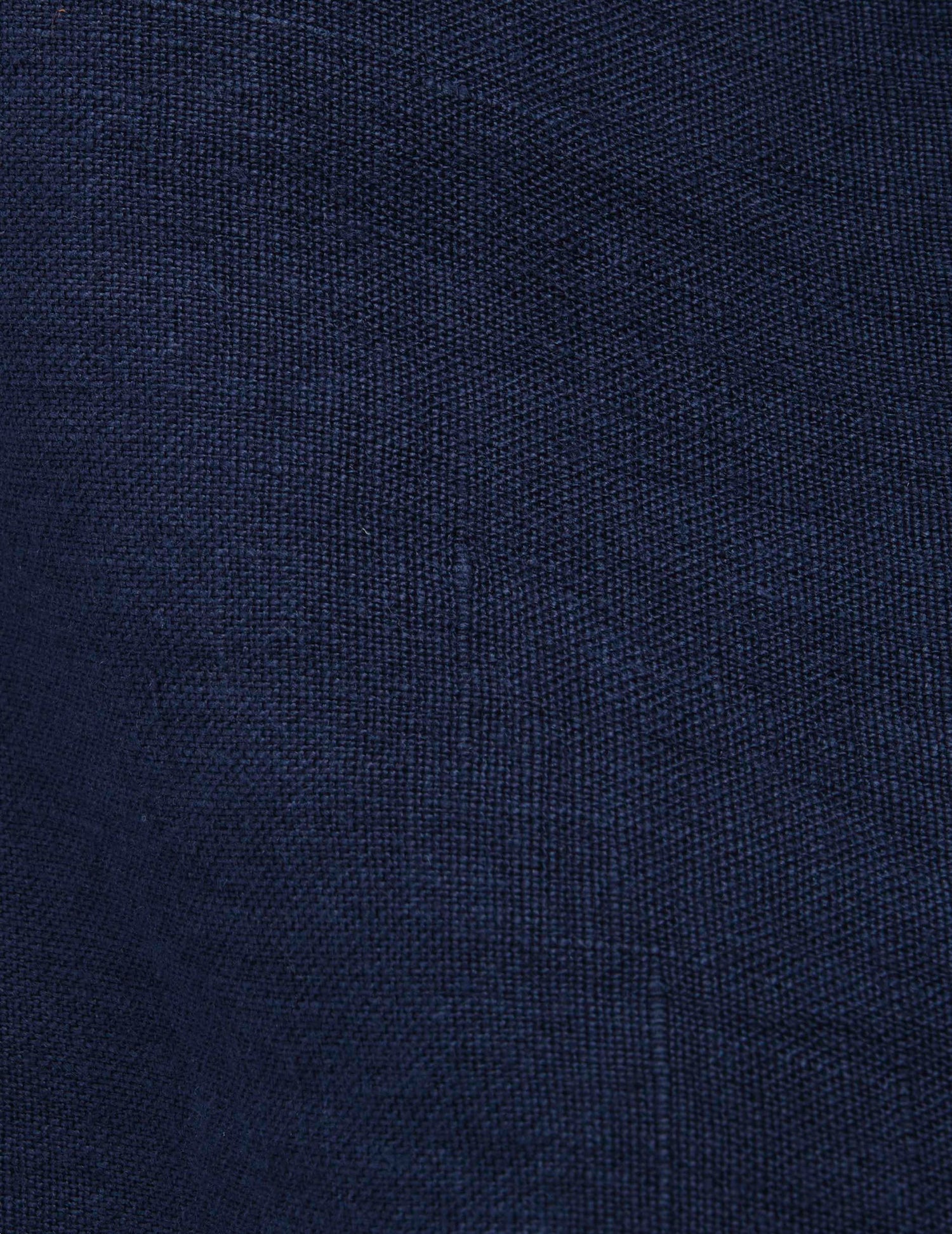 Hilario navy linen popover shirt - Lin - Officier Collar#7