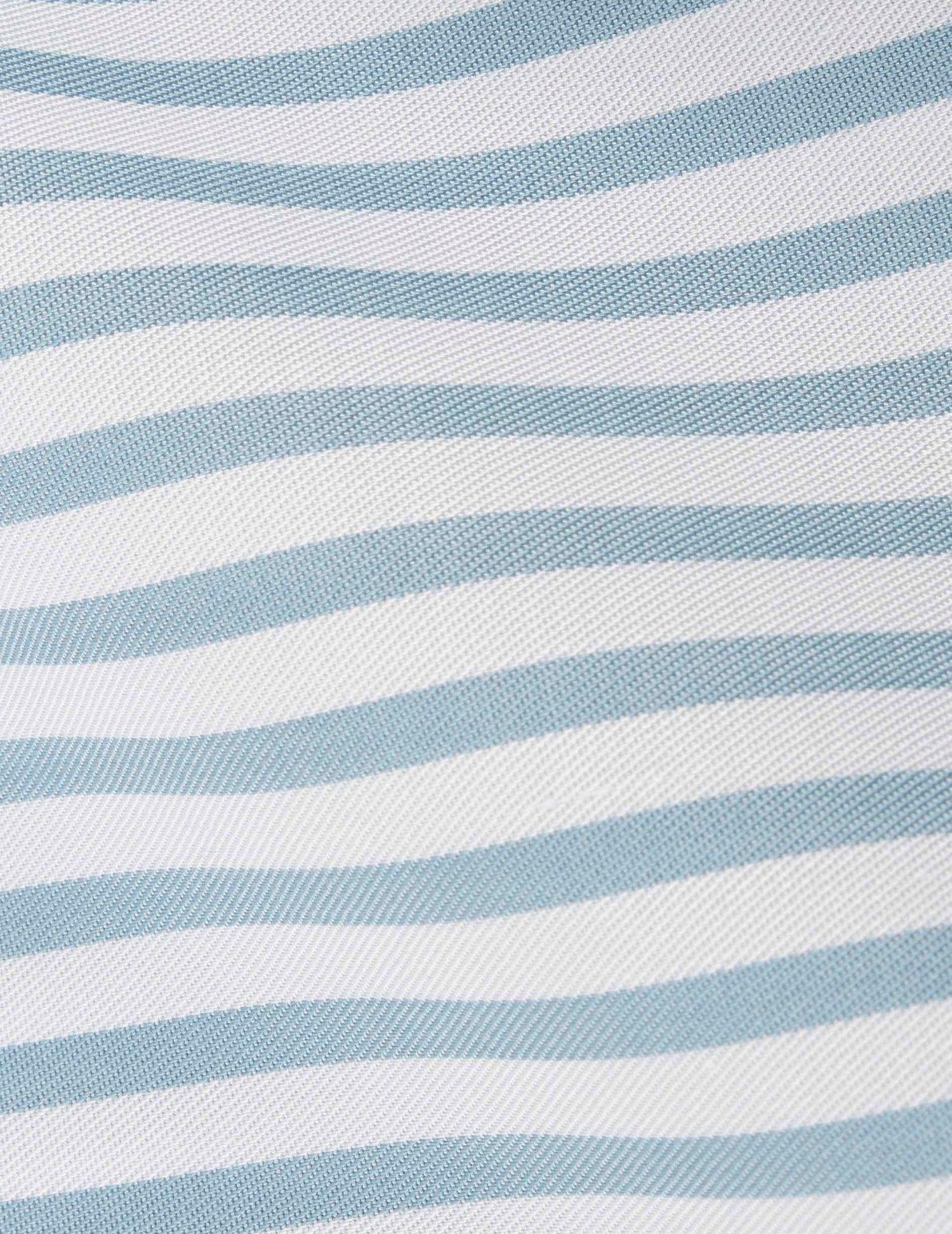 Blue lyocell Innaée shirt with hidden button placket - Twill - Droit montant pointe Collar#6