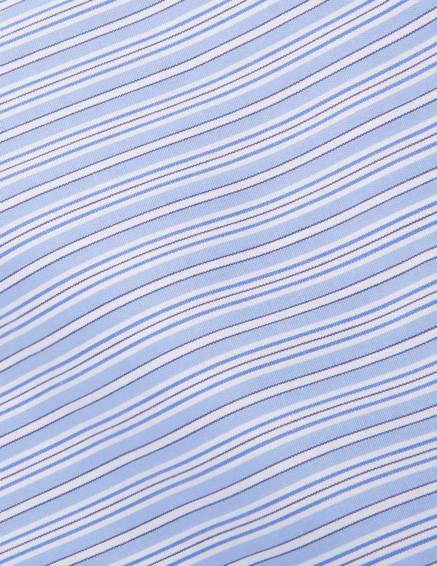 Fitted striped blue shirt - Poplin - Italian Collar#2