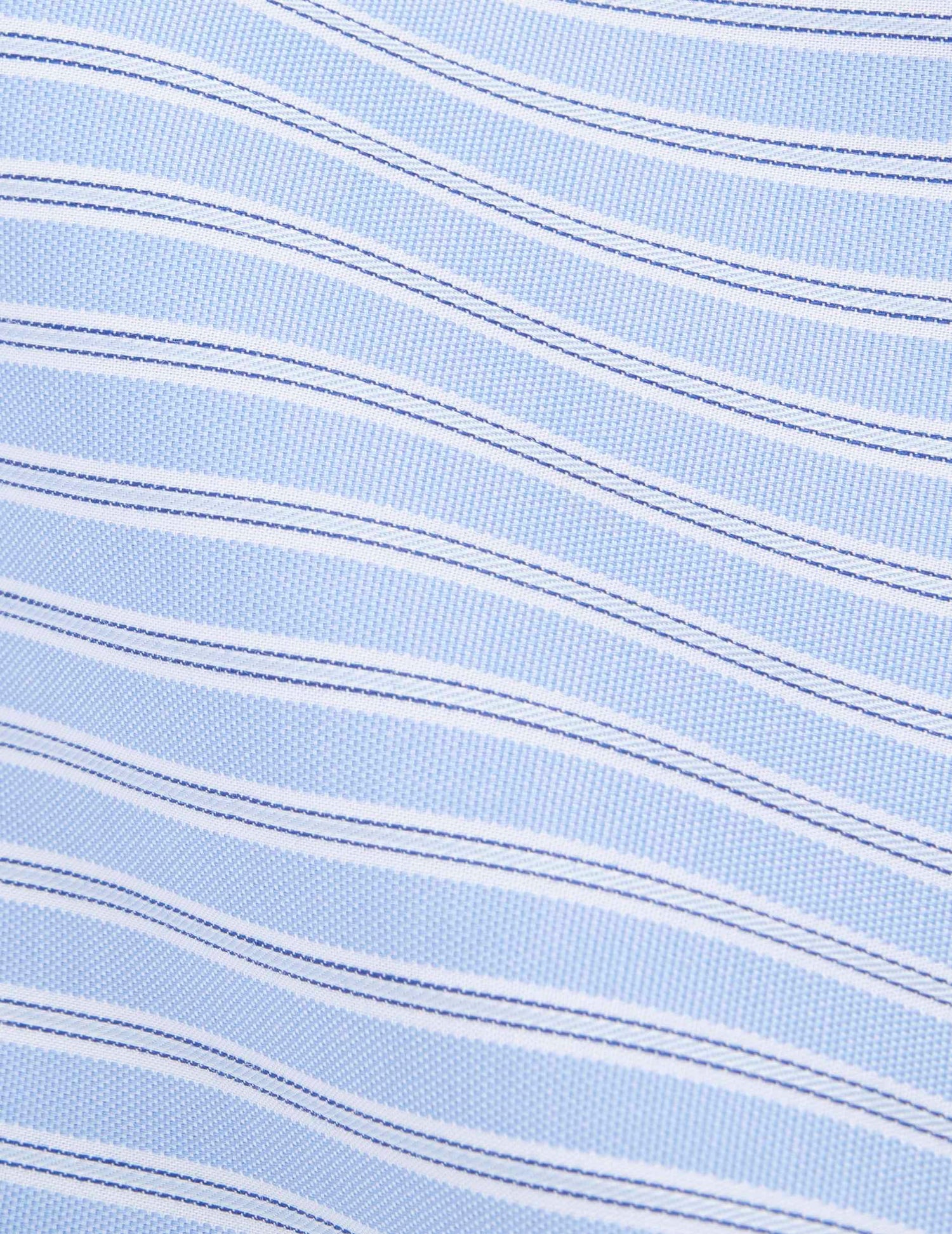 Classic striped blue shirt - pin point - Italian Collar#2
