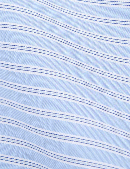 Chemise classique rayée bleue