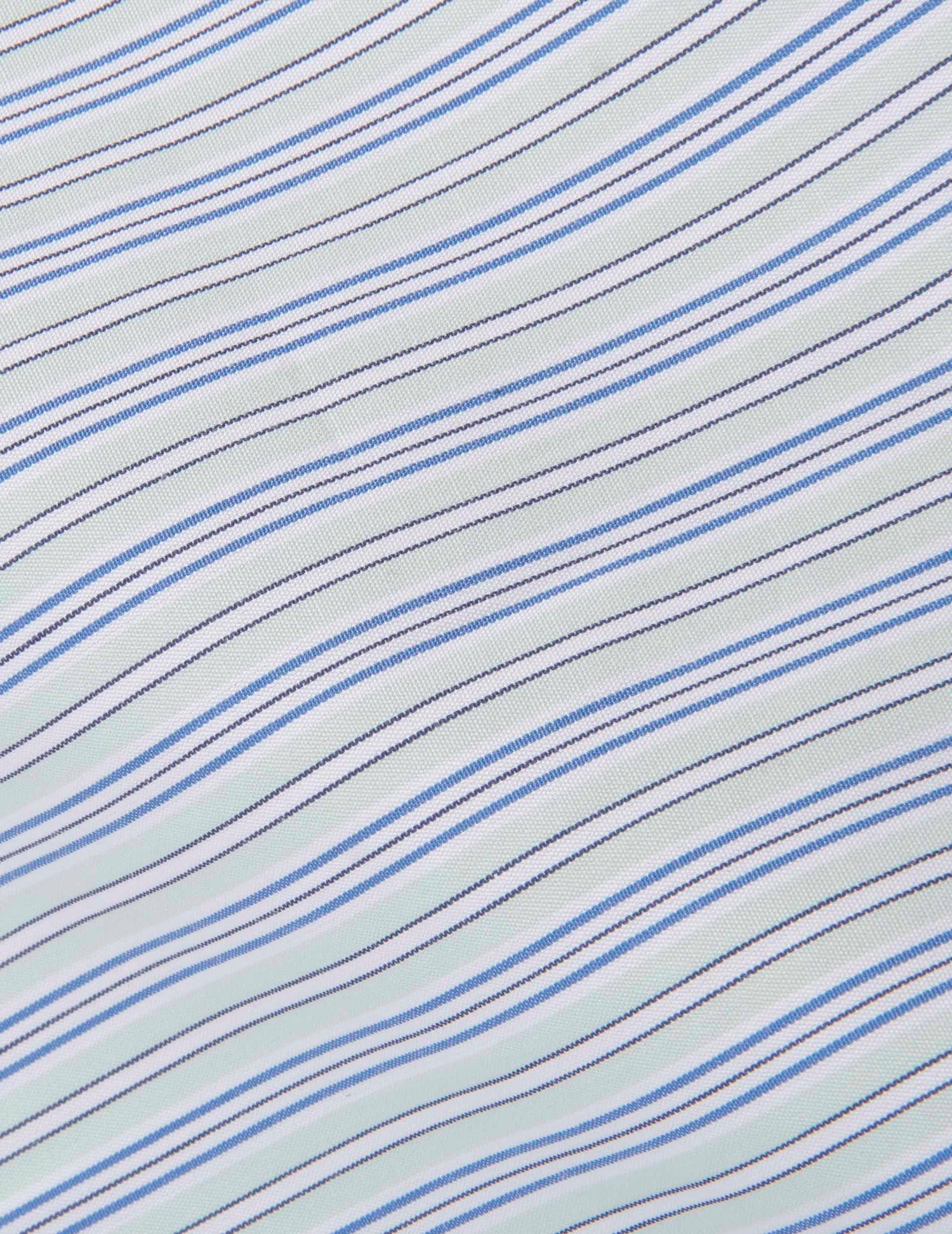 Semi-fitted green striped shirt - Poplin - Italian Collar#2