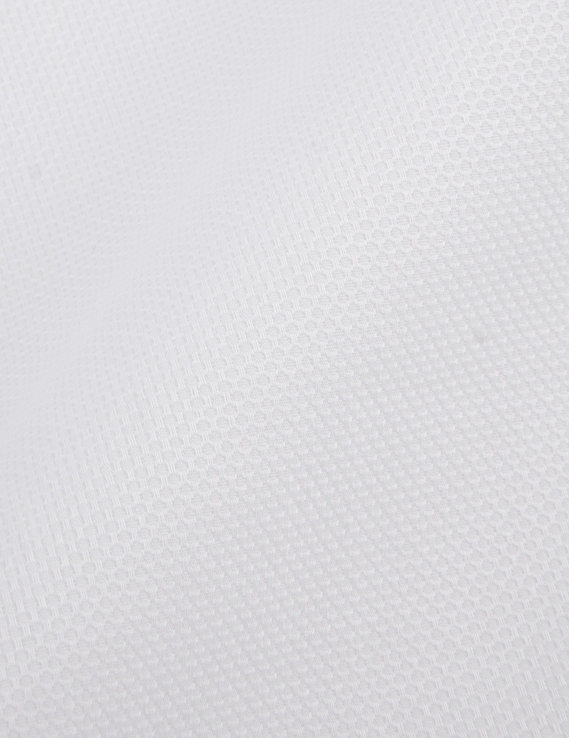 Semi-fitted white shirt - Dobby - Italian Collar