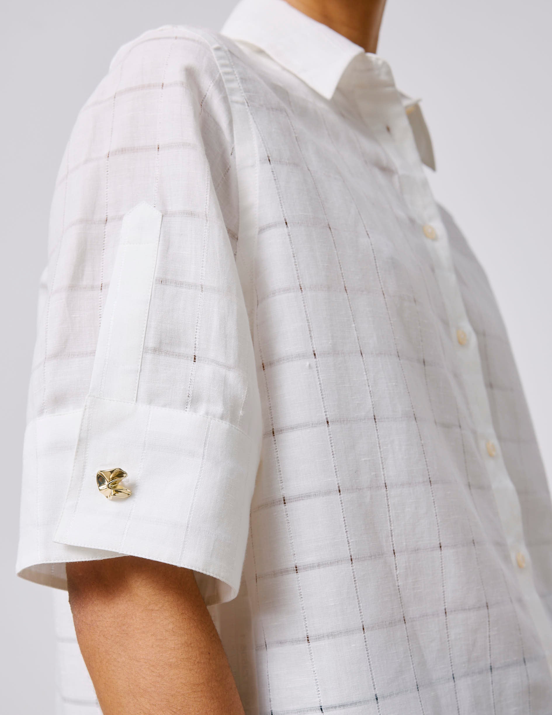 Ecru Jane shirt - Openwork - Shirt Collar