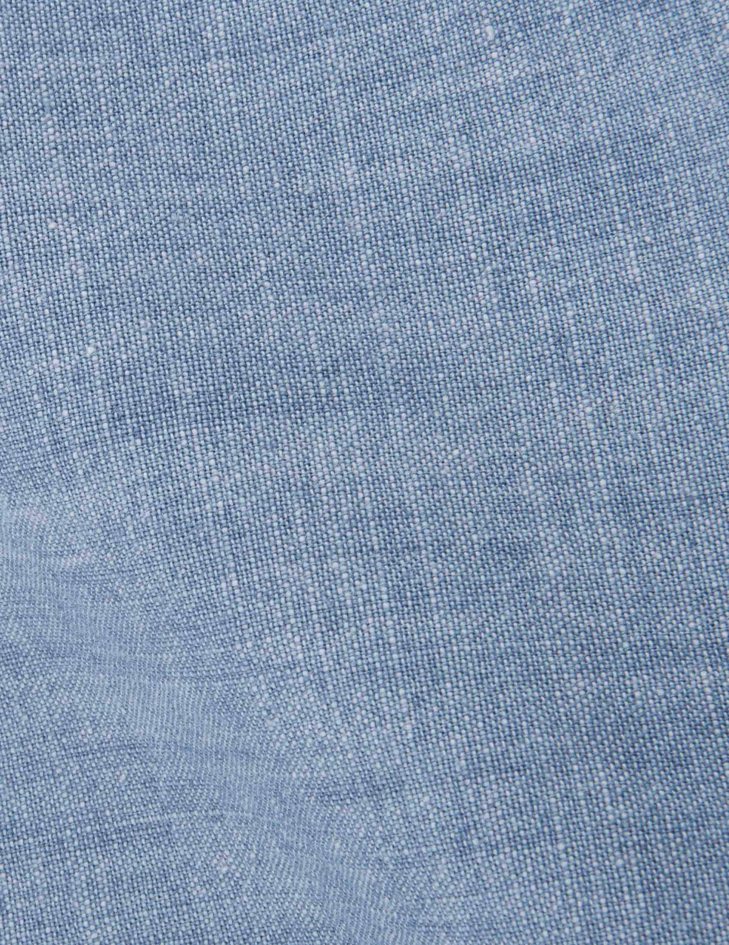 Unisex blue “Je t’aime” shirt - Chambray - Figaret Collar#13