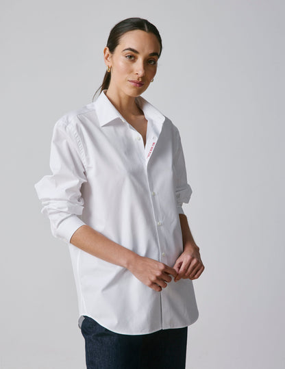 Unisex White Moi non plus shirt