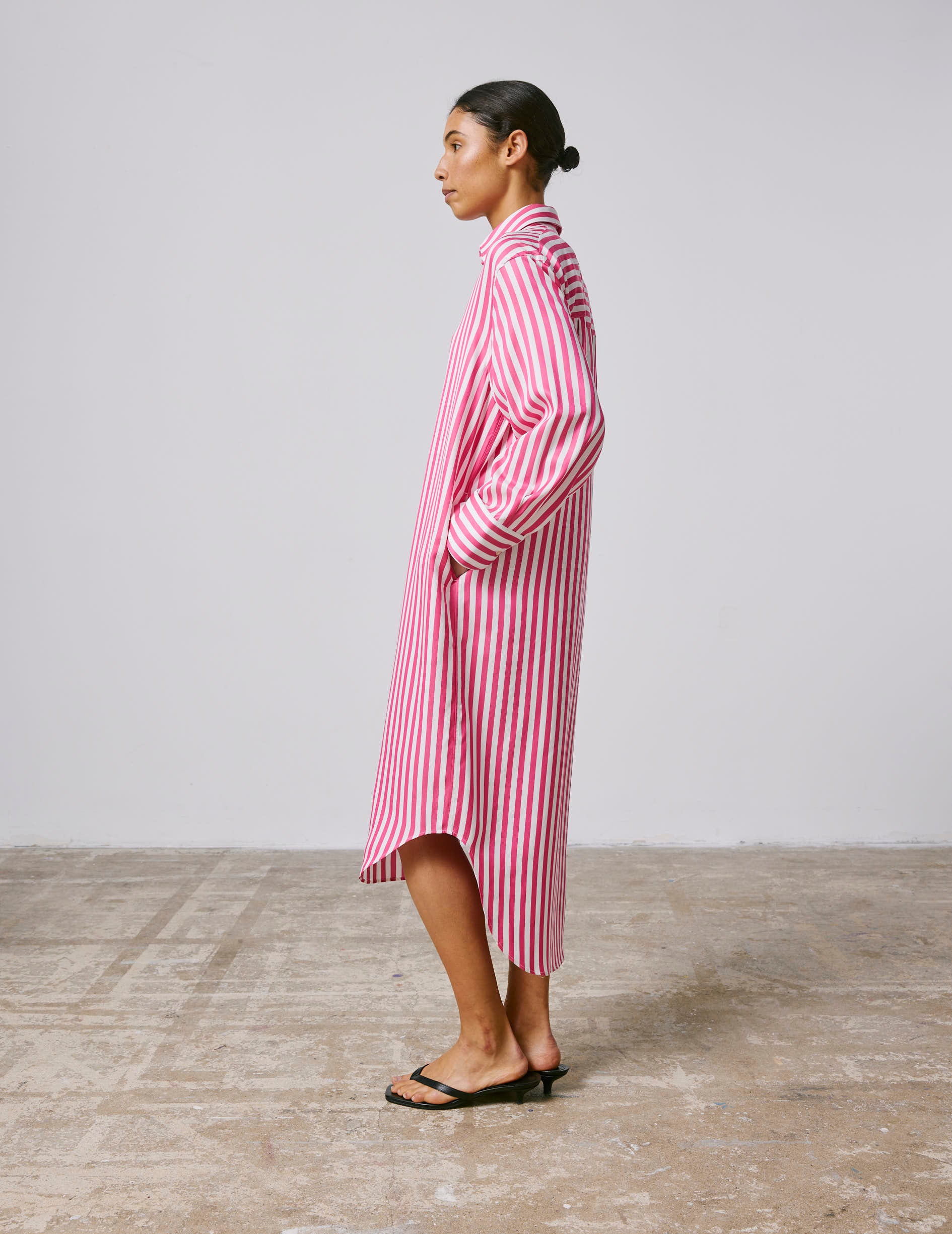 Fuchsia Lina shirt dress 