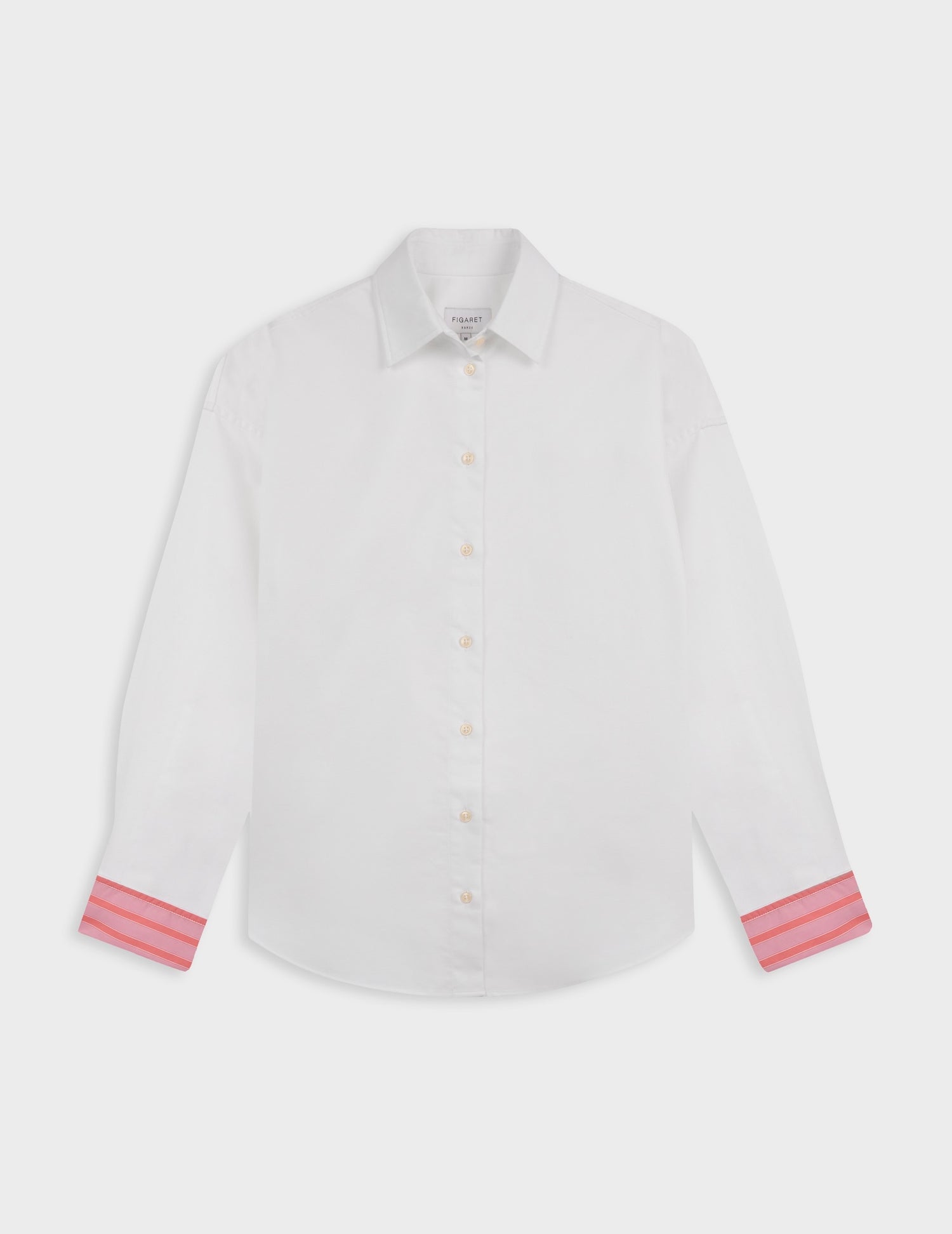 White oversized Lizandra shirt - Oxford - Shirt Collar#4