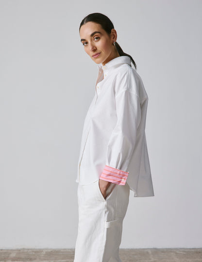 White oversized Lizandra shirt