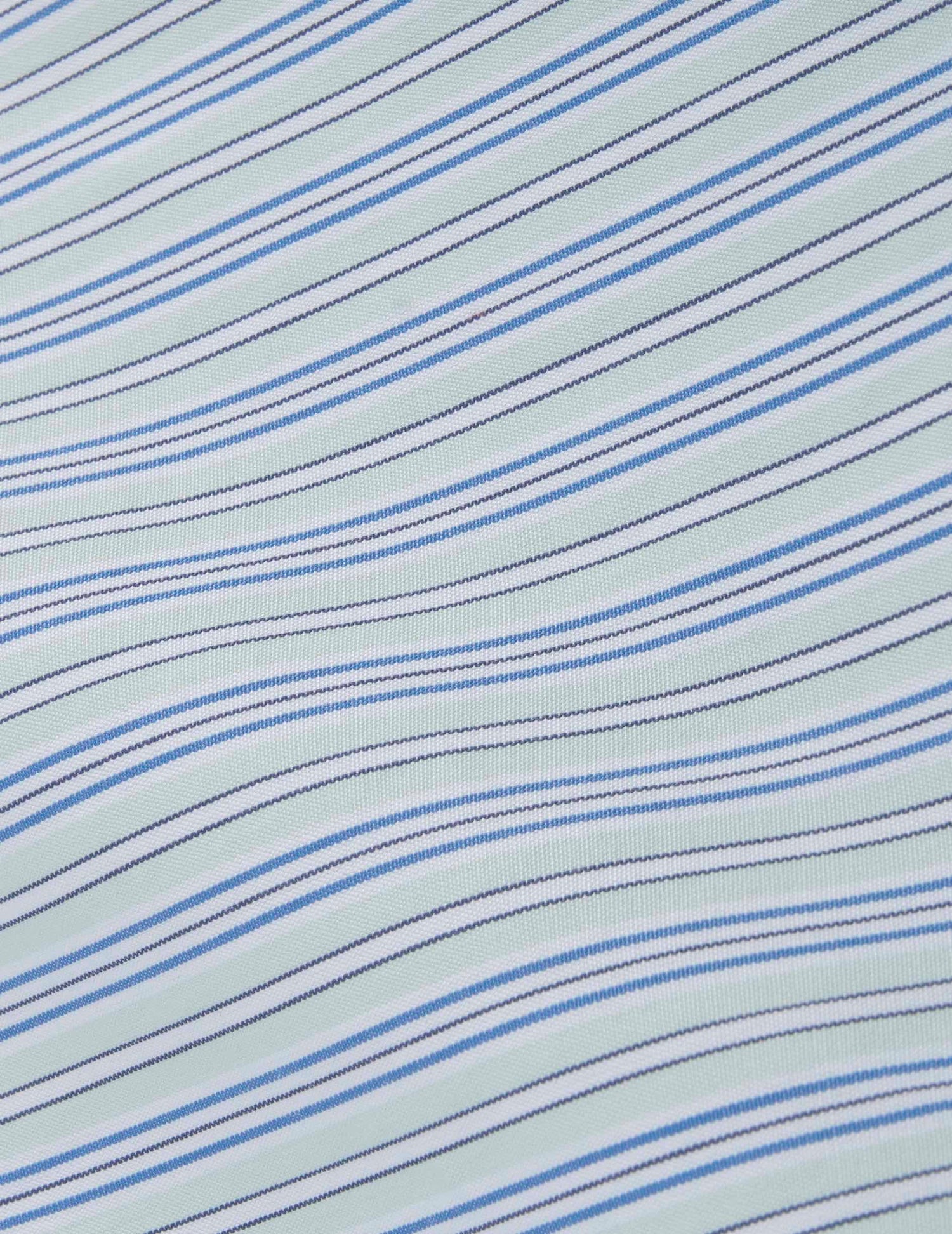 Louison Striped green hidden button placket shirt  - Poplin - Victorian Collar#6