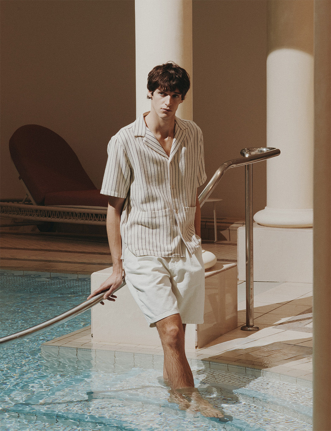Luz ecru shirt - Openwork - Pyjamas Collar#6