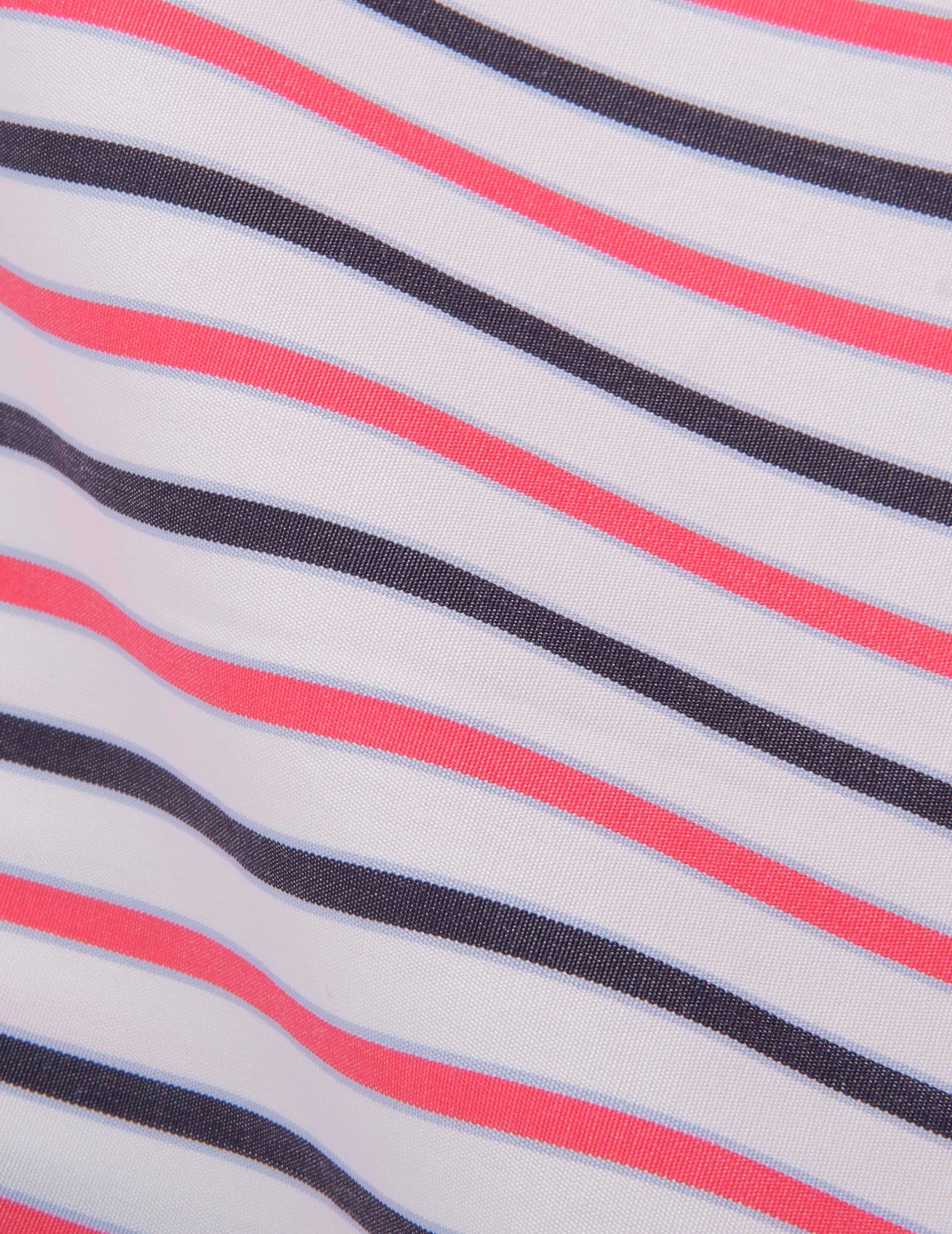 Semi-fitted striped red shirt  - Poplin - Prodigious Collar#2