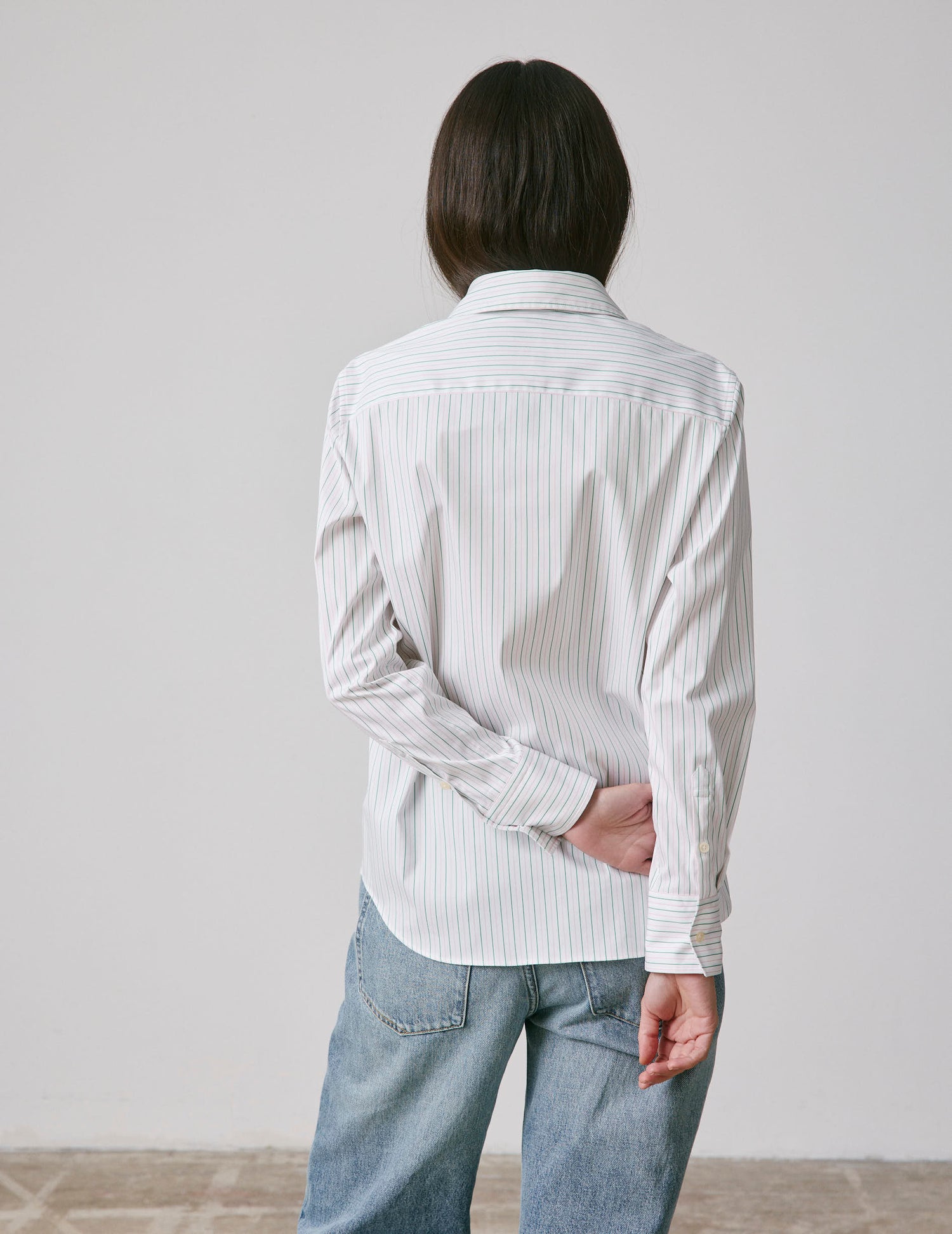 Marion green shirt - Twill - Shirt Collar#2