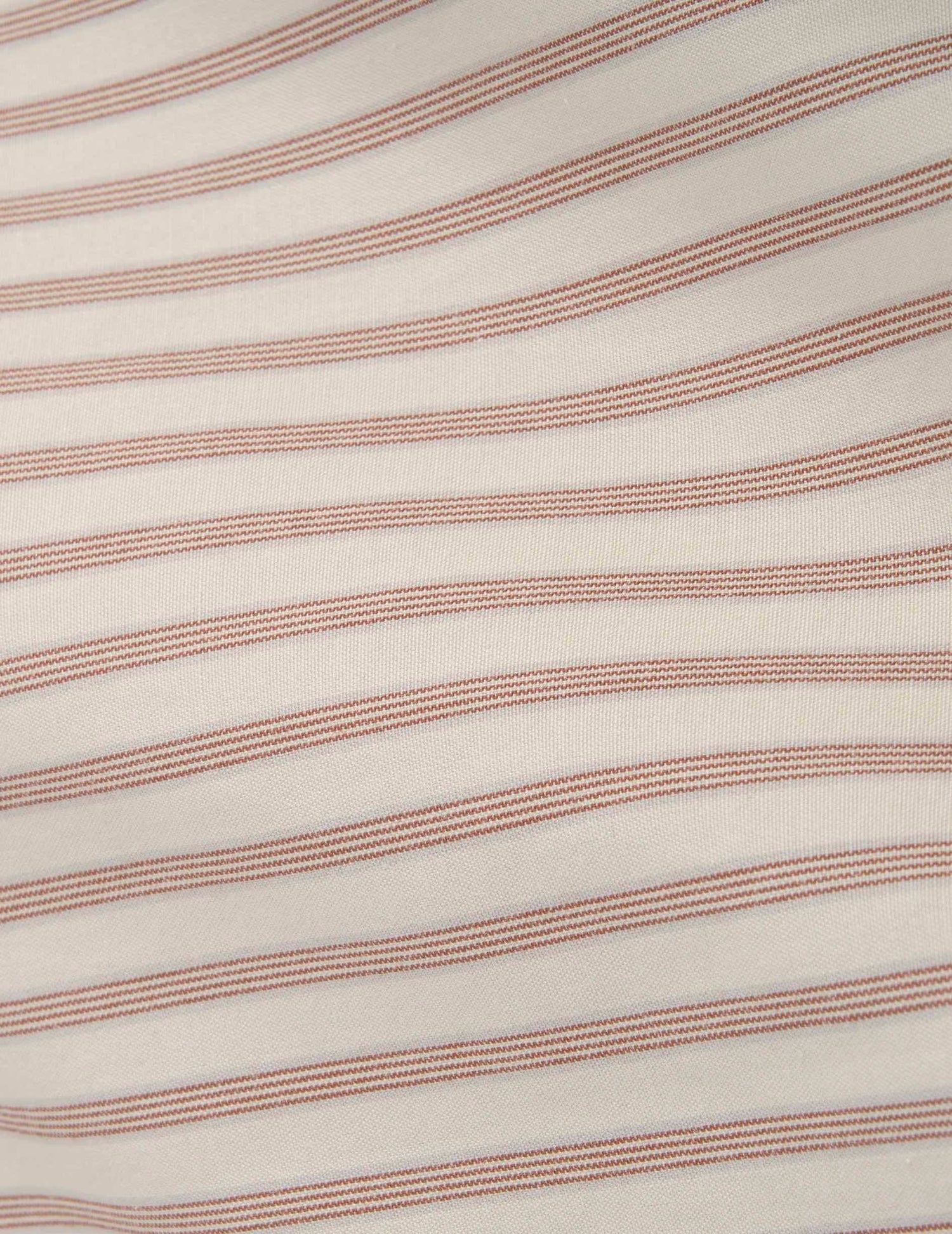 Mathéa beige striped hidden button placket shirt - Poplin - Shirt Collar#11